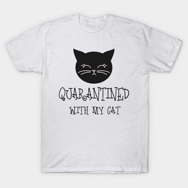 Quarantine with my cats shirt hotsell